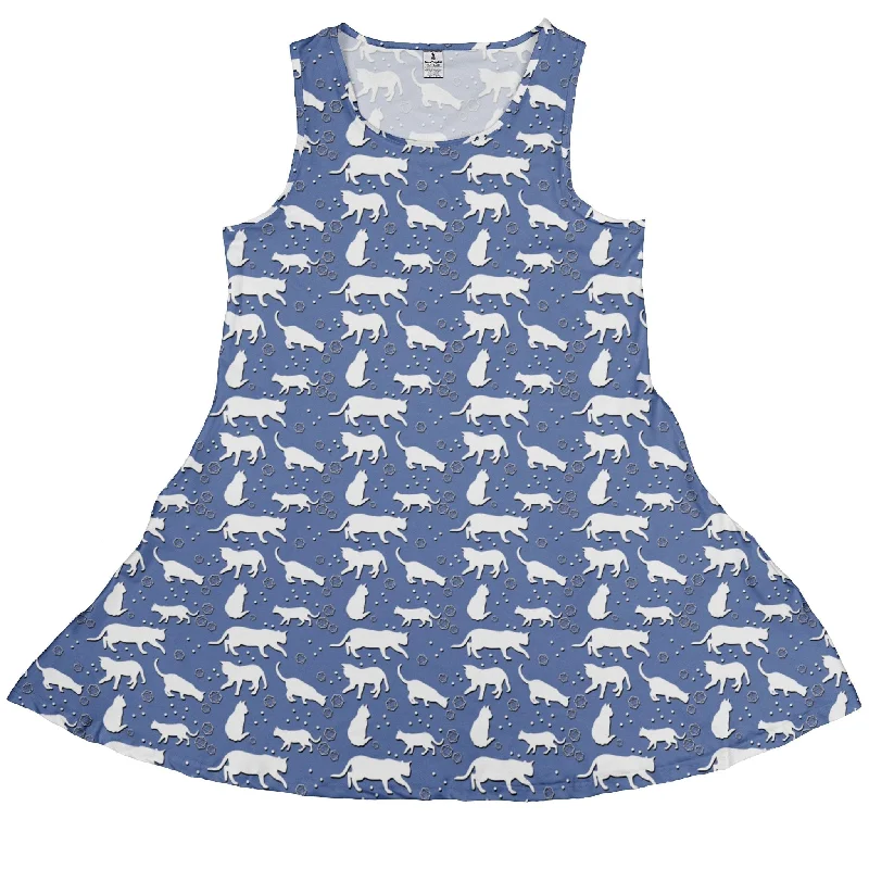 Dnd Dice Cats Dress Tunics Canvas sturdy