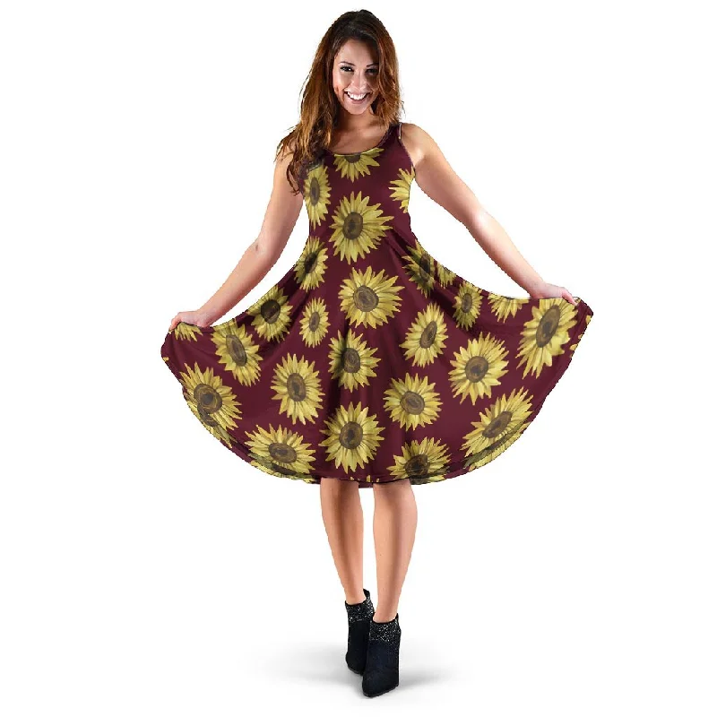 Sunflower Brown Dress Tunics Fleece cozy