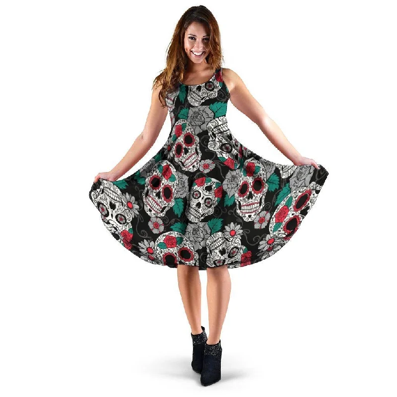 Sugar Skull Dress Tunics Ceremony elegant
