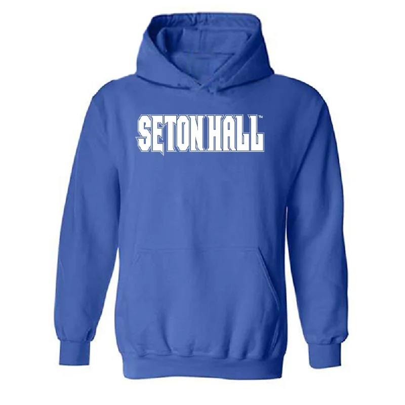 Seton Hall - NCAA Women's Basketball : Savannah Catalon - Generic Shersey Hooded Sweatshirt Hoodie with Neon Bright Vibrant
