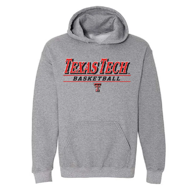 Texas Tech - NCAA Women's Basketball : Jada Wynn - Classic Shersey Hooded Sweatshirt Hoodie with Applique Textured Unique