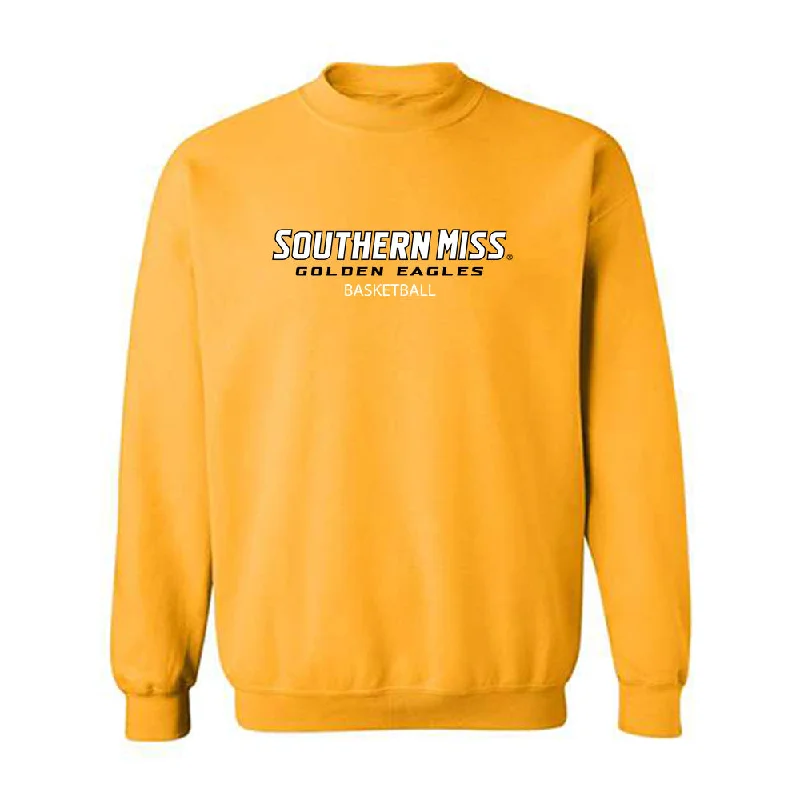 Southern Miss - NCAA Women's Basketball : Je'Mya Evans - Crewneck Sweatshirt Hoodie with Hem Applique Textured Unique