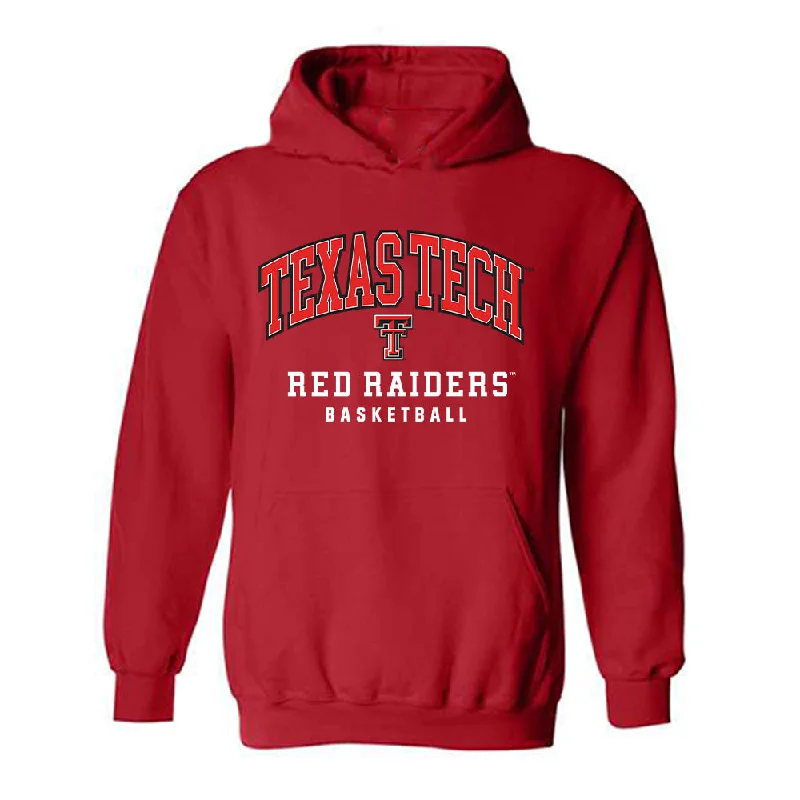 Texas Tech - NCAA Women's Basketball : Jada Wynn - Classic Shersey Hooded Sweatshirt Hoodie with Stripes Bold Sporty