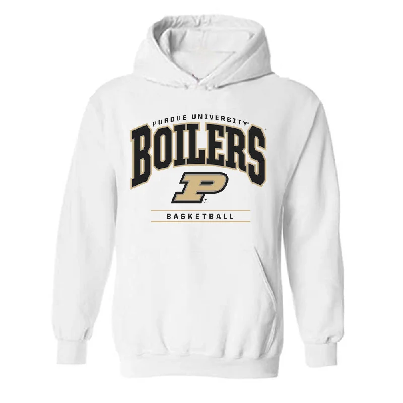 Purdue - NCAA Women's Basketball : Rashunda Jones - Classic Shersey Hooded Sweatshirt Hoodie with Hem Patch Decorative Personalized