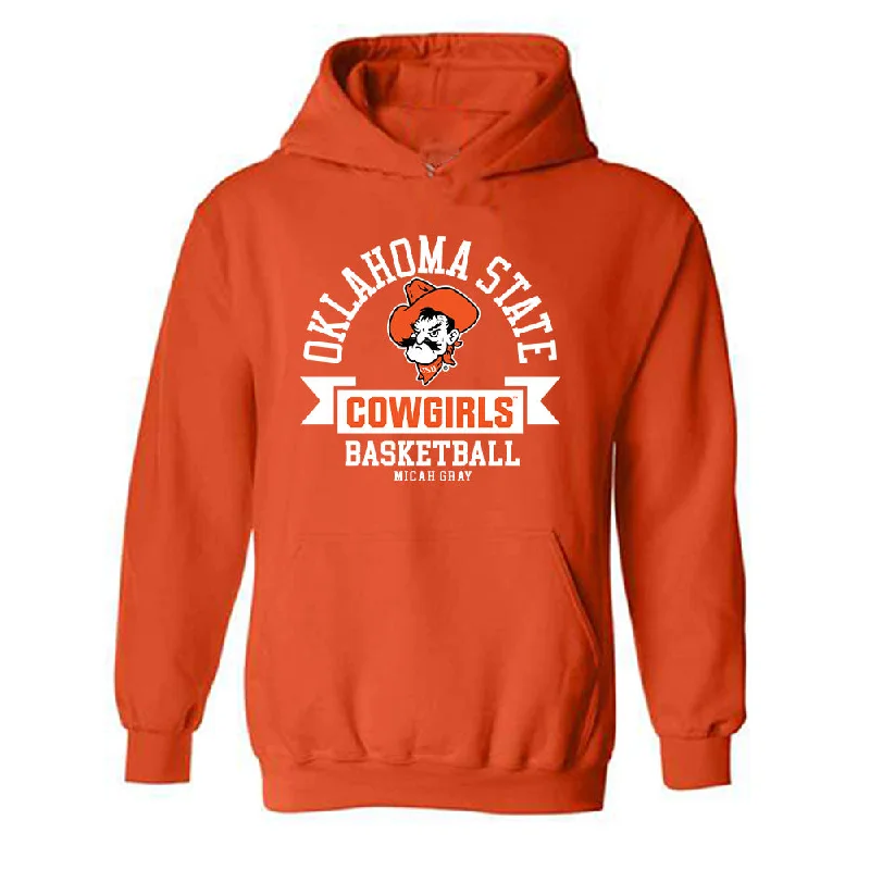 Oklahoma State - NCAA Women's Basketball : Micah Gray - Classic Fashion Shersey Hooded Sweatshirt Hoodie with Full-Zip Functional Layering Oklahoma State - NCAA Women's Basketball : Micah Gray - Classic Fashion Shersey Hooded Sweatshirt Hoodie with Full-Zip Functional Layering