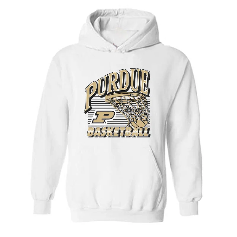 Purdue - NCAA Women's Basketball : Jayla Smith - Hooded Sweatshirt Hoodie with Rhinestones Sparkly Elegant