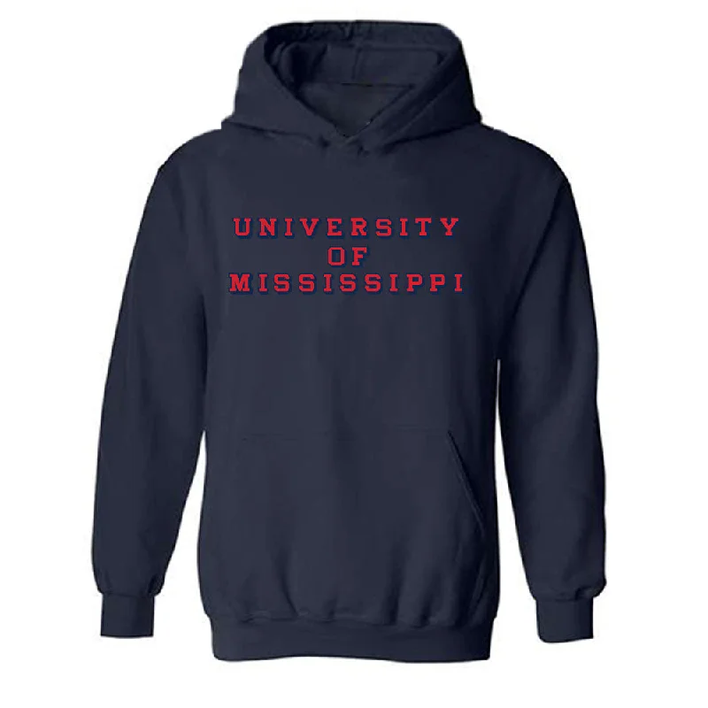 Ole Miss - NCAA Women's Basketball : Tameiya Sadler - Hooded Sweatshirt Hoodie with Hidden Zipper Minimalist Clean