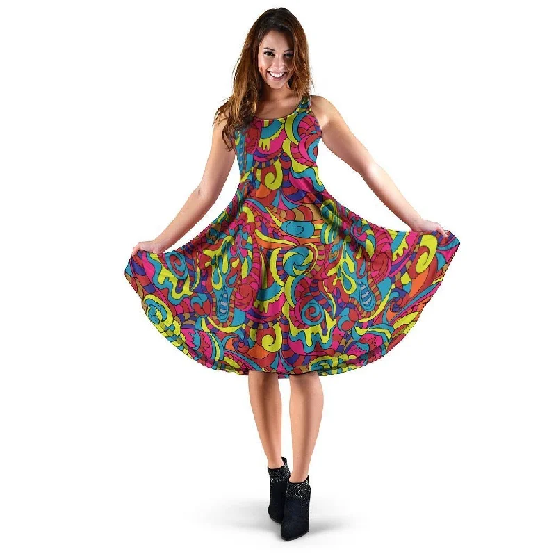 Stained Glass Psychedelic Trippy Dress Tunics Timeless classic