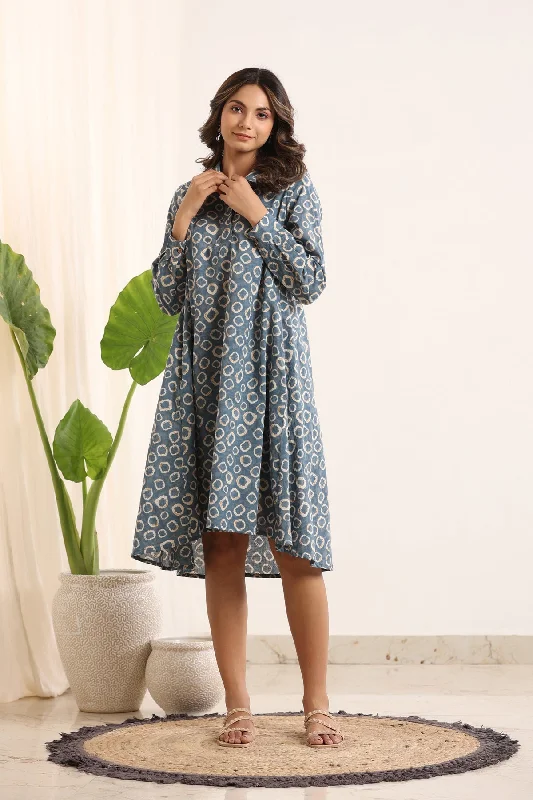 Abstract loose fit  cotton Night Dress Tunics Yoga stretchy
