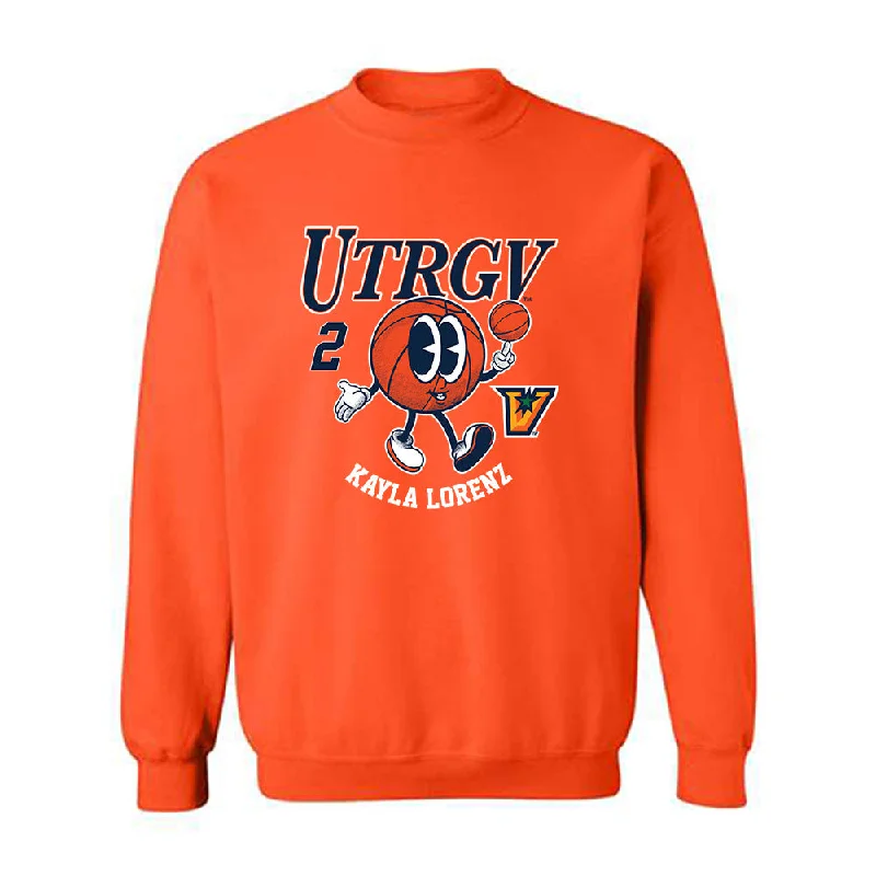 UTRGV - NCAA Women's Basketball : Kayla Lorenz - Fashion Shersey Crewneck Sweatshirt Hoodie with Double Zipper Versatile Adjustable UTRGV - NCAA Women's Basketball : Kayla Lorenz - Fashion Shersey Crewneck Sweatshirt Hoodie with Double Zipper Versatile Adjustable