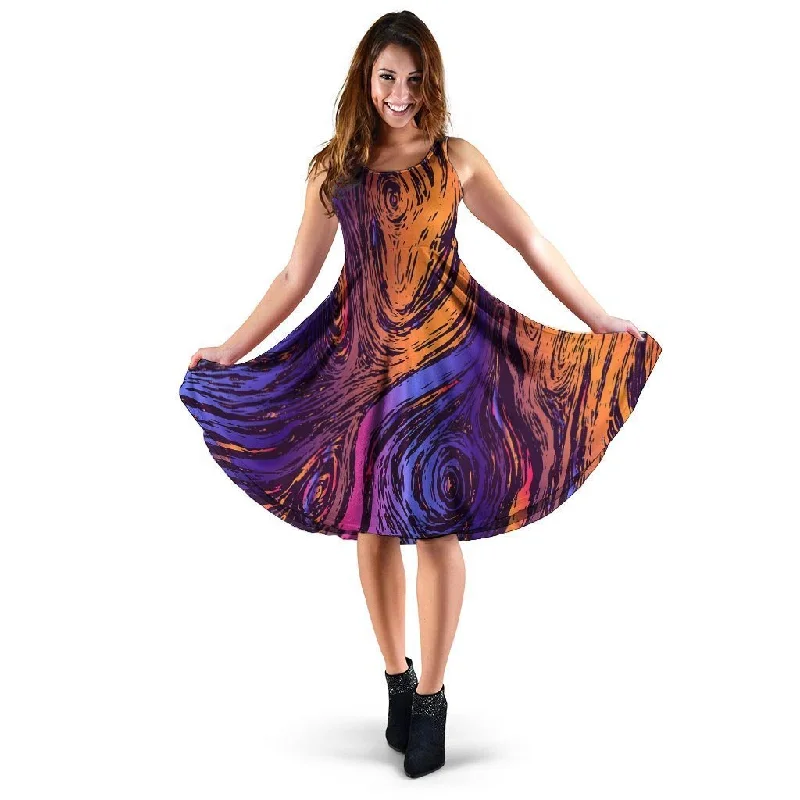 Psychedelic Abstract Dress Tunics Stylish modern