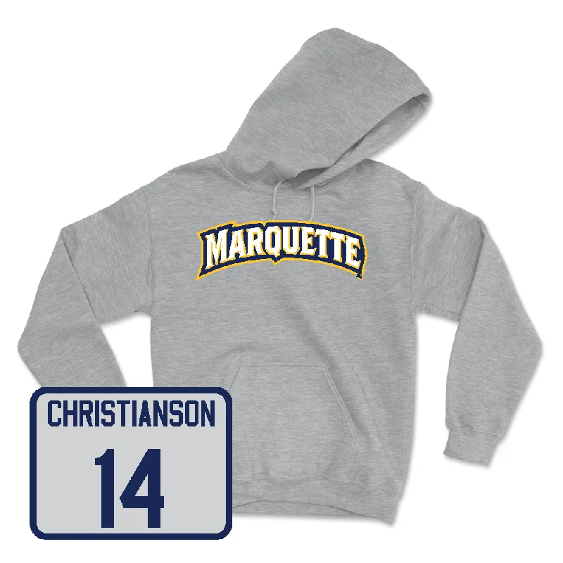 Sport Grey Women's Soccer Wordmark Hoodie - Haley Christianson Hoodie with Hem Detail Decorative Unique Sport Grey Women's Soccer Wordmark Hoodie - Haley Christianson Hoodie with Hem Detail Decorative Unique