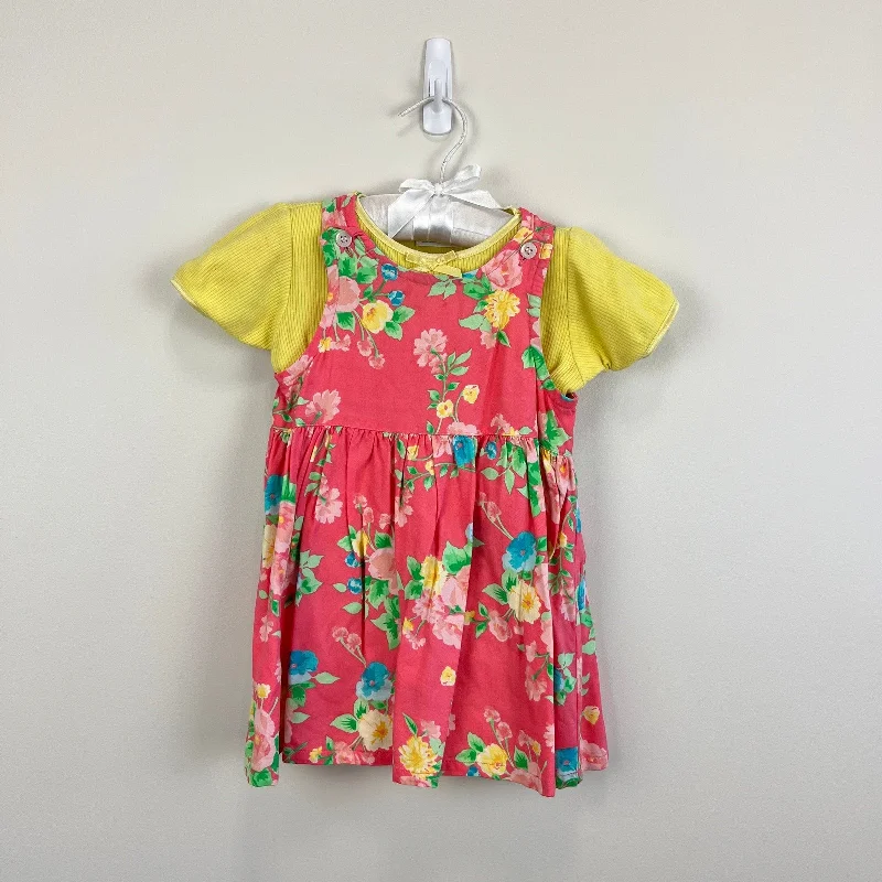 Vintage All Mine Pink Floral Dress Set 18 Months Tunics Trendy modern