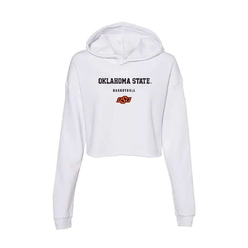 Oklahoma State - NCAA Women's Basketball : Maria Rodriguez - Women's Crop Fleece Hoodie Hoodie with Toggle Buttons Decorative Unique Oklahoma State - NCAA Women's Basketball : Maria Rodriguez - Women's Crop Fleece Hoodie Hoodie with Toggle Buttons Decorative Unique