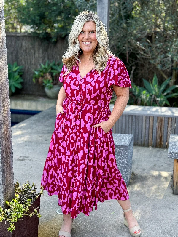 Donna Dress - Pink / Red Tunics Favorite customer