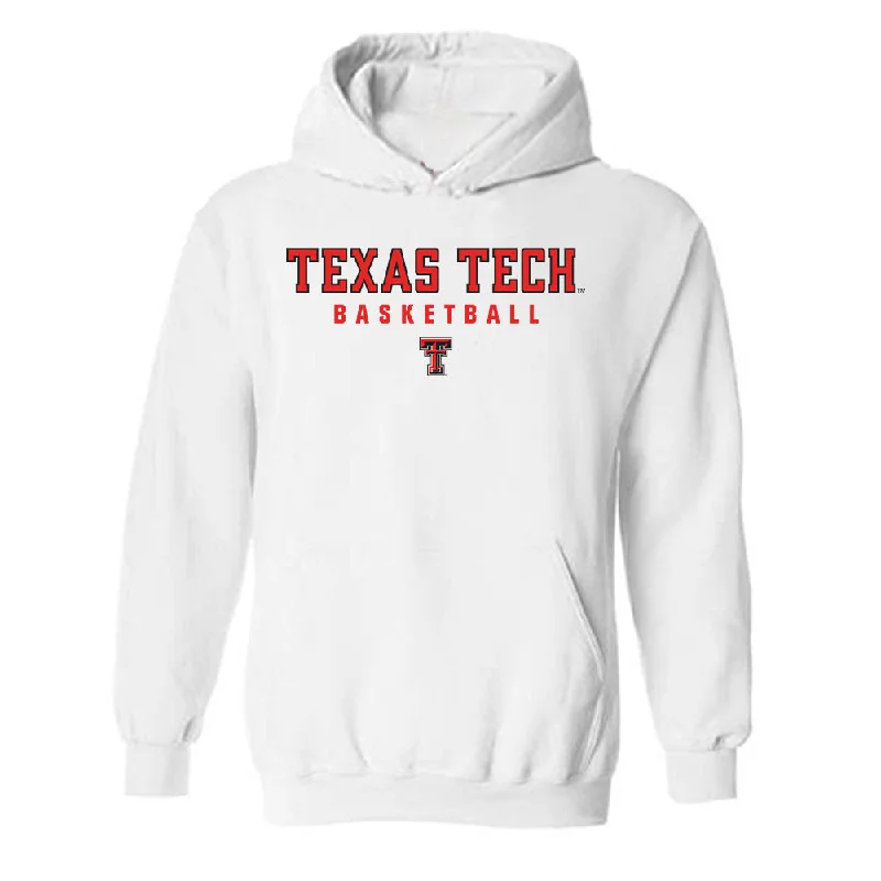 Texas Tech - NCAA Women's Basketball : Jada Wynn - Classic Shersey Hooded Sweatshirt Hoodie with Hem Applique Textured Unique