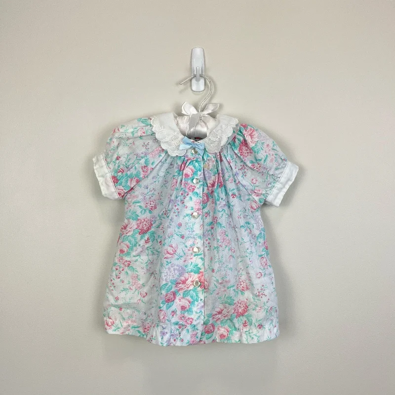 Vintage Carter's Floral Dress 18 Months USA Tunics Seasonal trendy