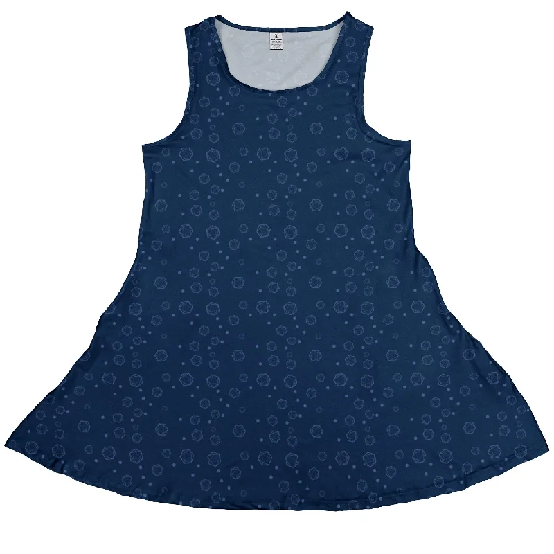 Dnd Dice Bubbles Dress Tunics Leisure comfortable