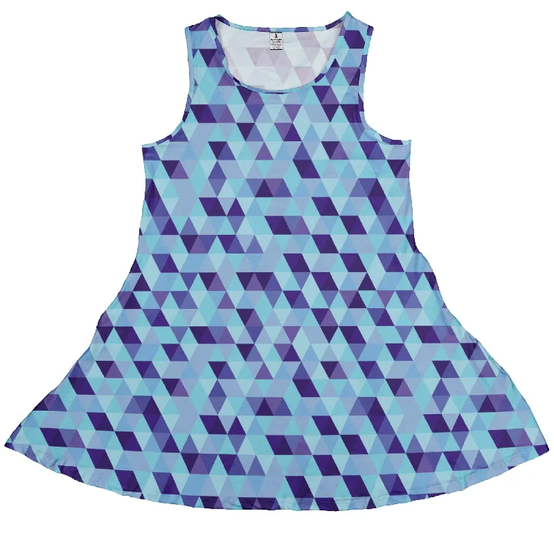 Deviant Polygons Dress Tunics Silk luxurious
