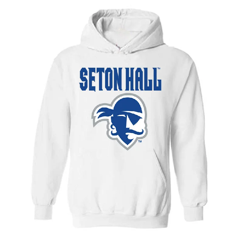 Seton Hall - NCAA Women's Basketball : Savannah Catalon - Fashion Shersey Hooded Sweatshirt Hoodie with Contrast Stitching Detailed Premium