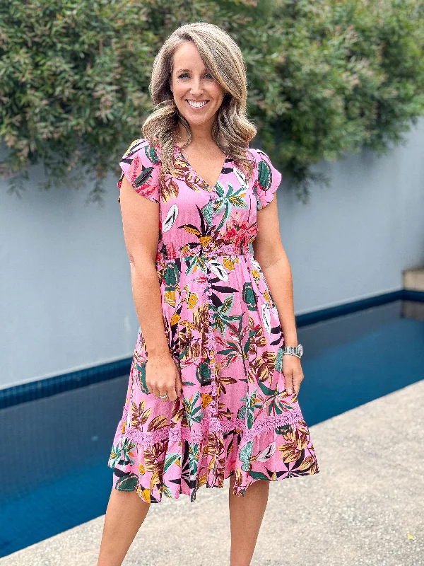 Maeve Dress Pink Tunics Plaid country