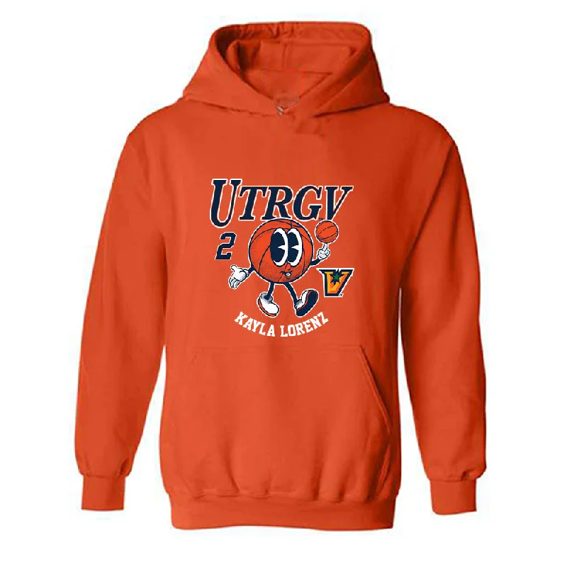 UTRGV - NCAA Women's Basketball : Kayla Lorenz - Fashion Shersey Hooded Sweatshirt Hoodie with Bell Sleeves Flared Feminine UTRGV - NCAA Women's Basketball : Kayla Lorenz - Fashion Shersey Hooded Sweatshirt Hoodie with Bell Sleeves Flared Feminine
