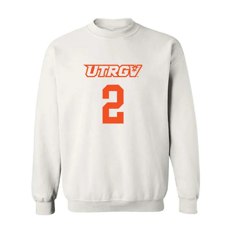 UTRGV - NCAA Women's Basketball : Kayla Lorenz - Sports Shersey Crewneck Sweatshirt Hoodie with High-Low Hem Asymmetrical Trendy UTRGV - NCAA Women's Basketball : Kayla Lorenz - Sports Shersey Crewneck Sweatshirt Hoodie with High-Low Hem Asymmetrical Trendy
