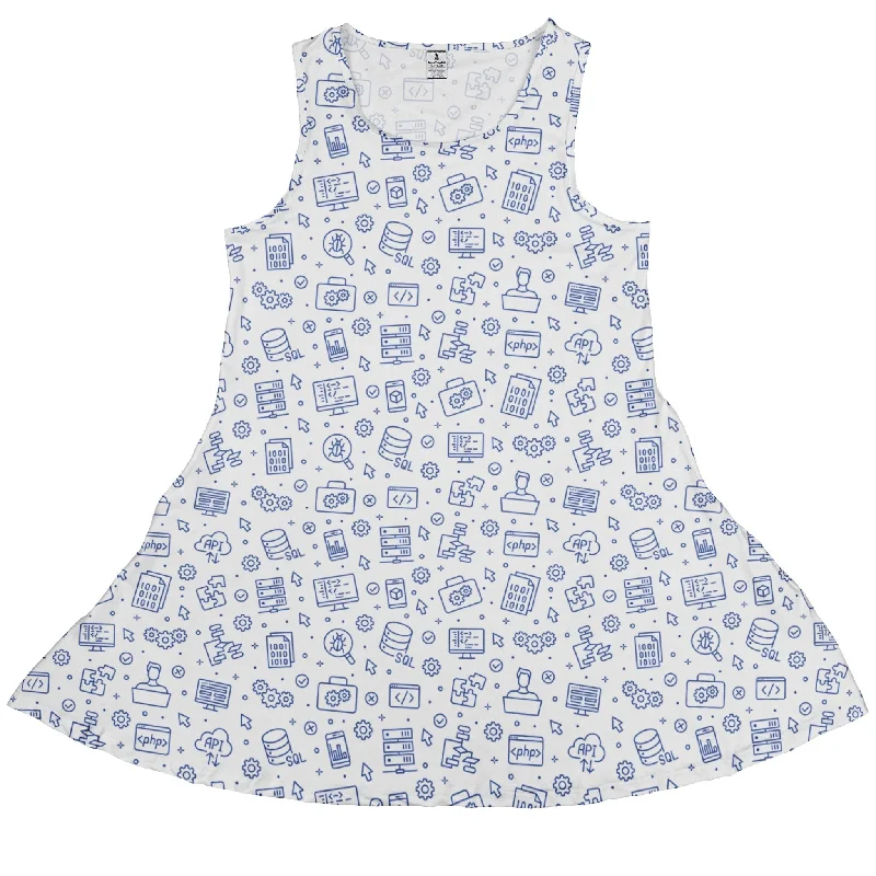 Computer Software Engineer White Dress Tunics Bestseller popular