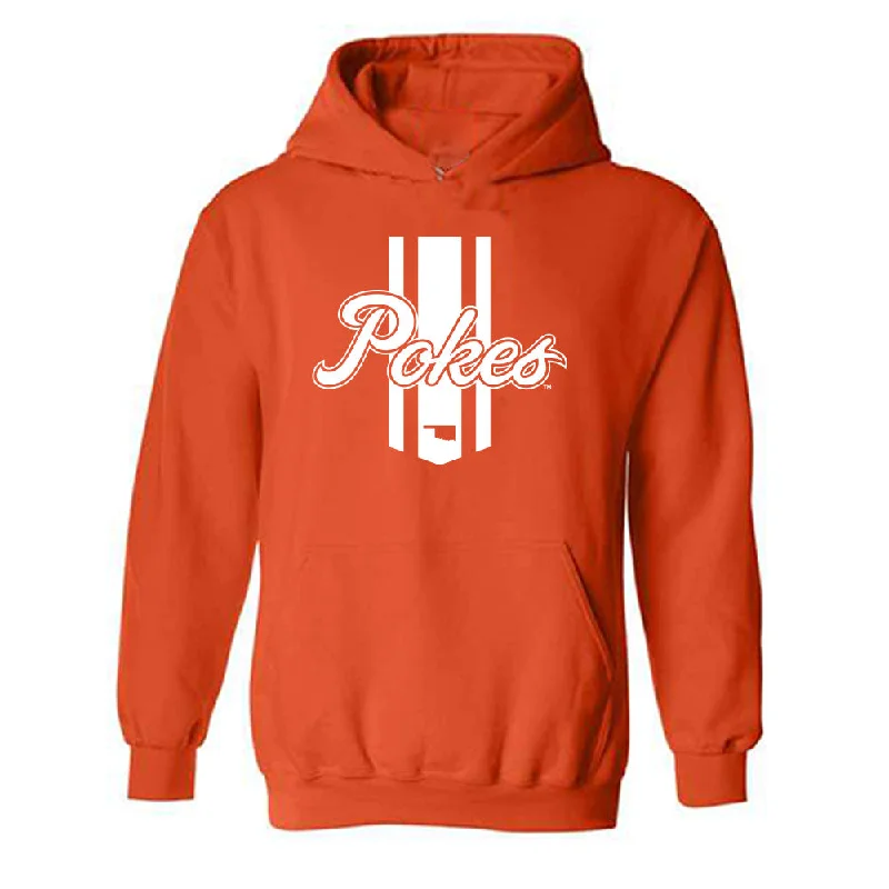 Oklahoma State - NCAA Women's Basketball : Jadyn Wooten - Classic Shersey Hooded Sweatshirt Hoodie with Frayed Bohemian Relaxed