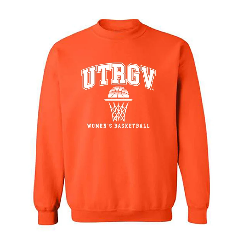 UTRGV - NCAA Women's Basketball : Kayla Lorenz - Sports Shersey Crewneck Sweatshirt Hoodie with Hem Drawcord Adjustable Customizable