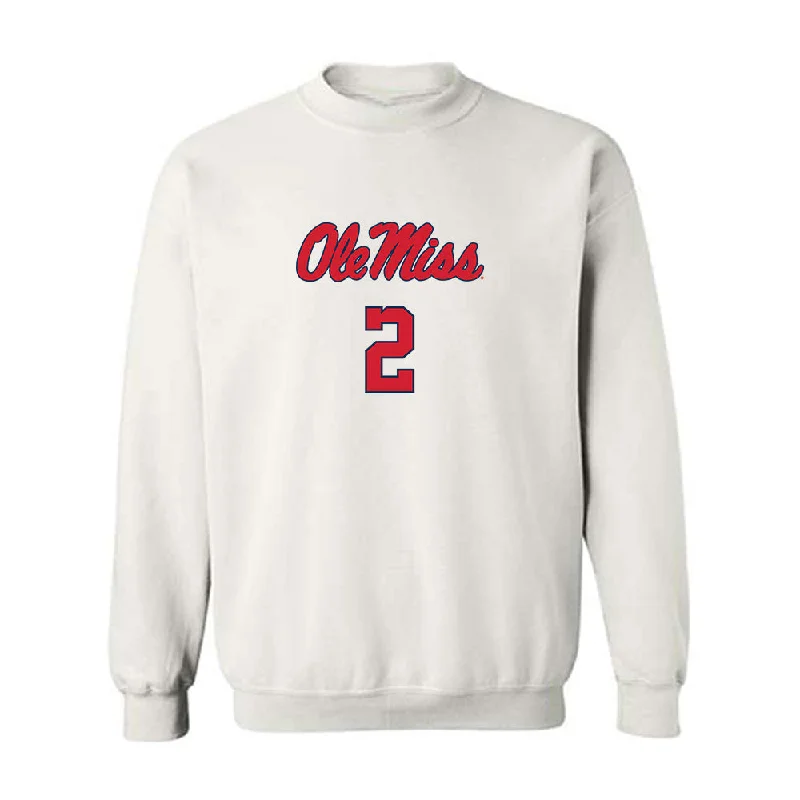 Ole Miss - NCAA Women's Basketball : Tameiya Sadler - Replica Shersey Crewneck Sweatshirt Hoodie with Hem Lace Feminine Delicate Ole Miss - NCAA Women's Basketball : Tameiya Sadler - Replica Shersey Crewneck Sweatshirt Hoodie with Hem Lace Feminine Delicate