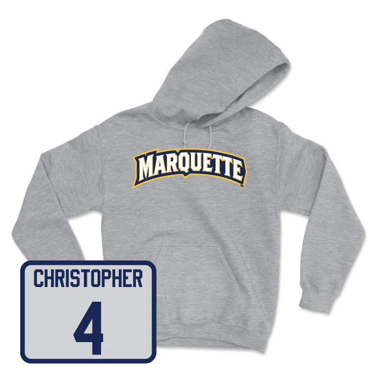 Sport Grey Women's Soccer Wordmark Hoodie - Carly Christopher Hoodie with Cuffed Sleeves Snug Secure Sport Grey Women's Soccer Wordmark Hoodie - Carly Christopher Hoodie with Cuffed Sleeves Snug Secure