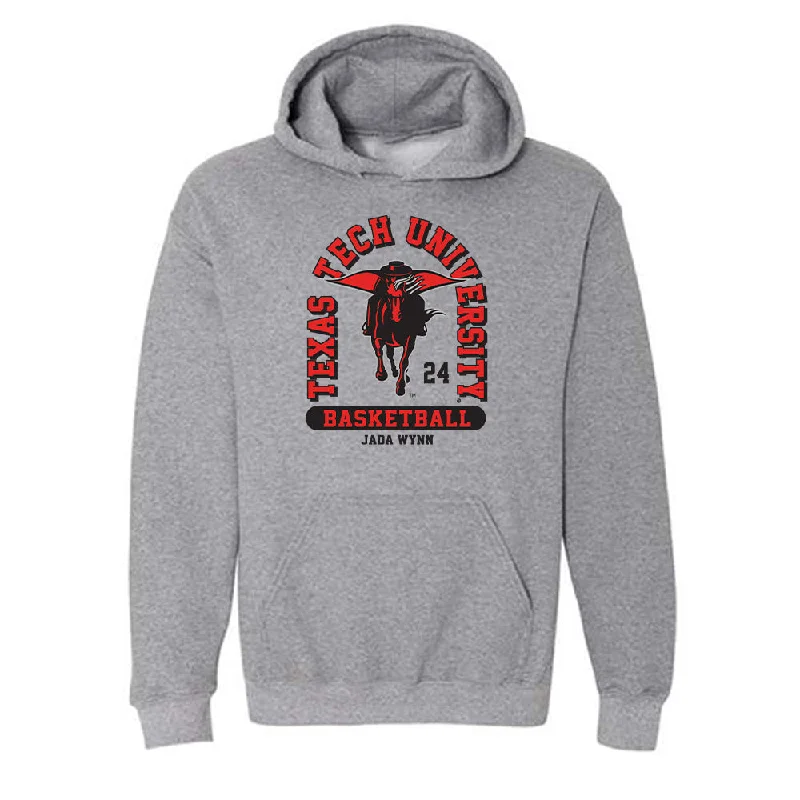 Texas Tech - NCAA Women's Basketball : Jada Wynn - Classic Fashion Shersey Hooded Sweatshirt Hoodie with Zipper Versatile Modern