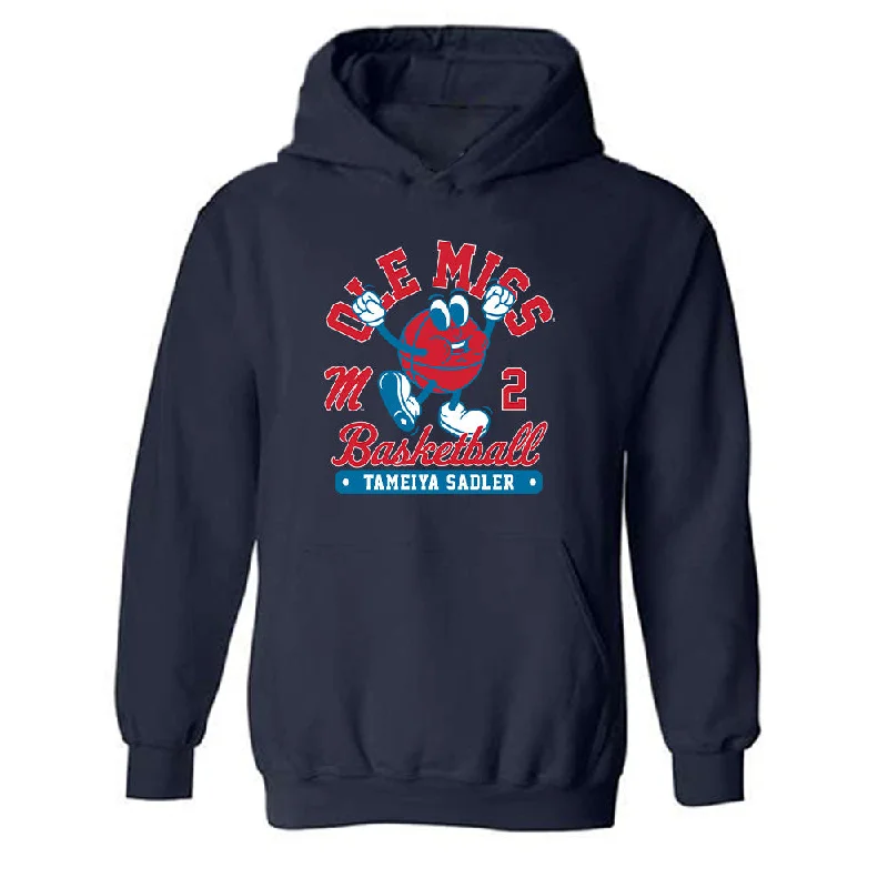 Ole Miss - NCAA Women's Basketball : Tameiya Sadler - Fashion Shersey Hooded Sweatshirt Hoodie with Oversized Fit Loose Comfortable