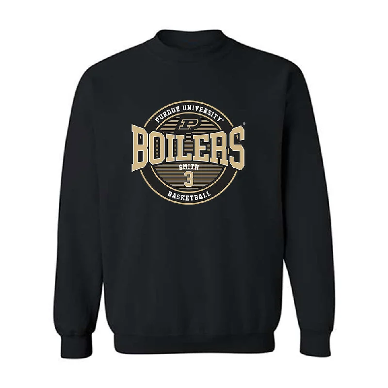 Purdue - NCAA Women's Basketball : Jayla Smith - Classic Fashion Shersey Crewneck Sweatshirt Hoodie with Hem Contrast Bold Stylish