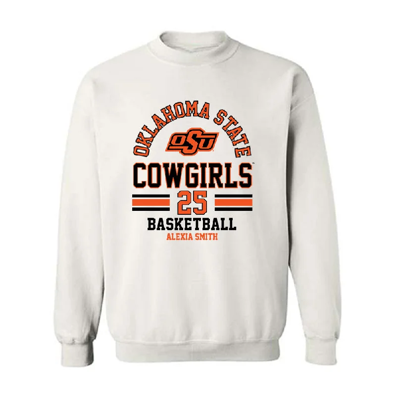 Oklahoma State - NCAA Women's Basketball : Alexia Smith - Classic Fashion Shersey Crewneck Sweatshirt Hoodie with Ribbed Cuffs Snug Fit Comfort Oklahoma State - NCAA Women's Basketball : Alexia Smith - Classic Fashion Shersey Crewneck Sweatshirt Hoodie with Ribbed Cuffs Snug Fit Comfort