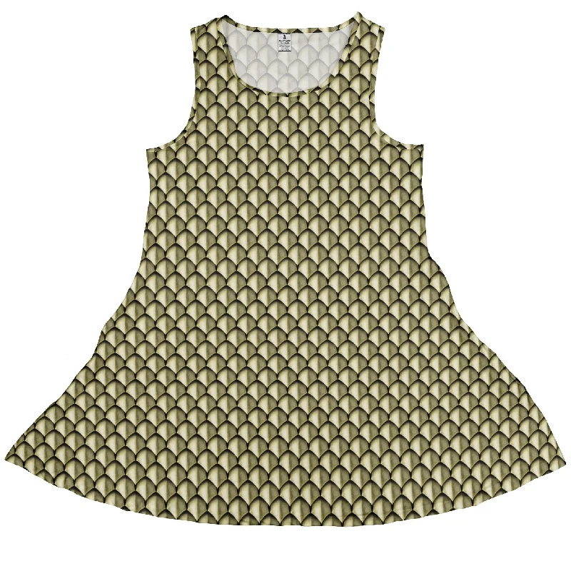 Dragon Scales Gold Dnd Dress Turtleneck Warm Winter