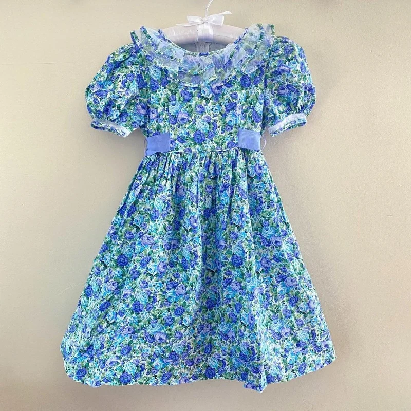 Vintage Sylvia Whyte Floral Dress Size 6 Tunics Chic elegant