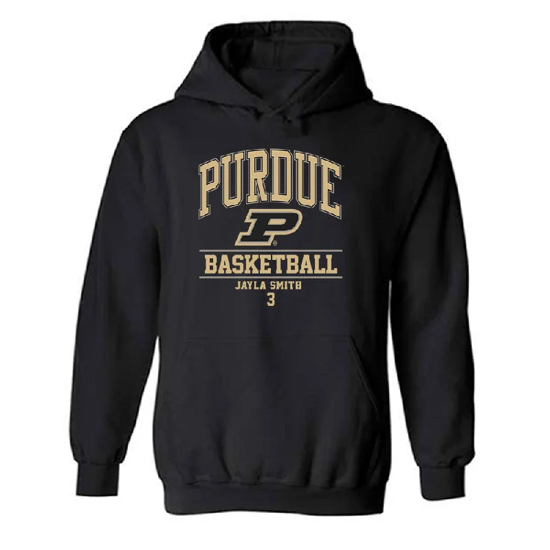 Purdue - NCAA Women's Basketball : Jayla Smith - Classic Fashion Shersey Hooded Sweatshirt Hoodie Sweatshirt Pullover
