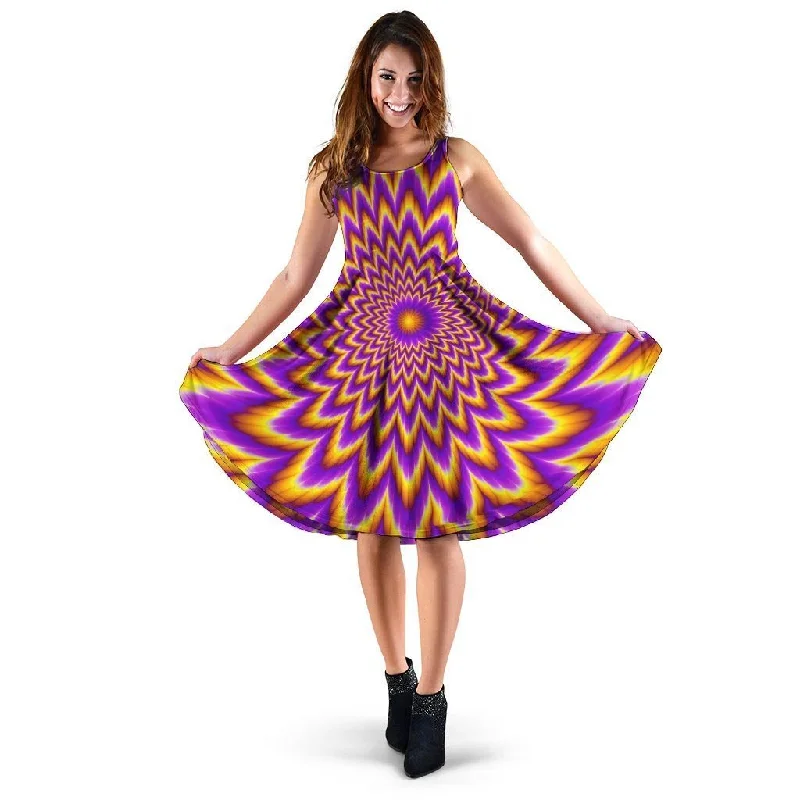 Pulsing Optical illusion Dress Tunics Custom made