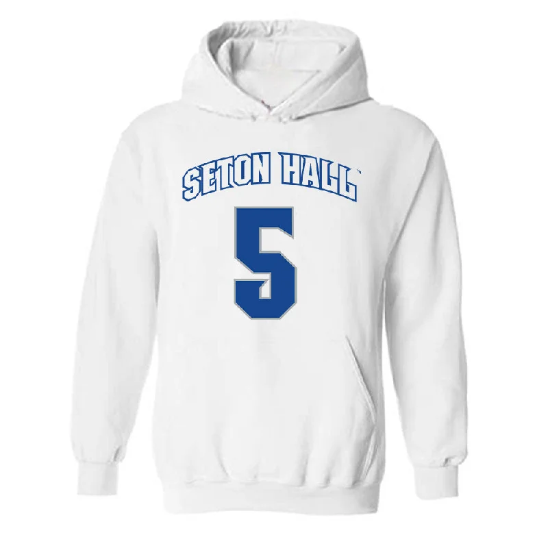 Seton Hall - NCAA Women's Basketball : Savannah Catalon - Classic Shersey Hooded Sweatshirt Hoodie with Turtle Neck Cozy Winter