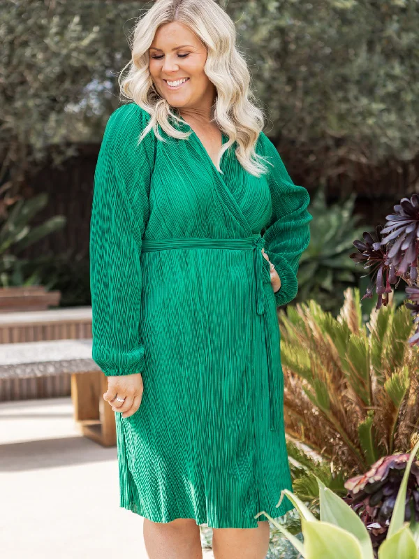 Aria Dress- Green Tunics Sophisticated sleek