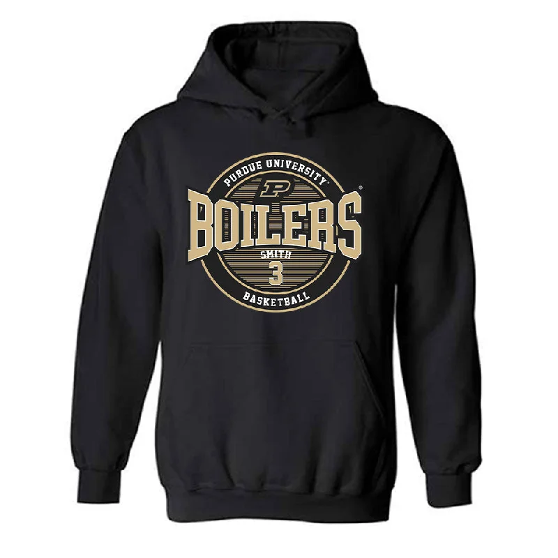 Purdue - NCAA Women's Basketball : Jayla Smith - Classic Fashion Shersey Hooded Sweatshirt Hoodie with Ribbed Cuffs Snug Fit Comfort