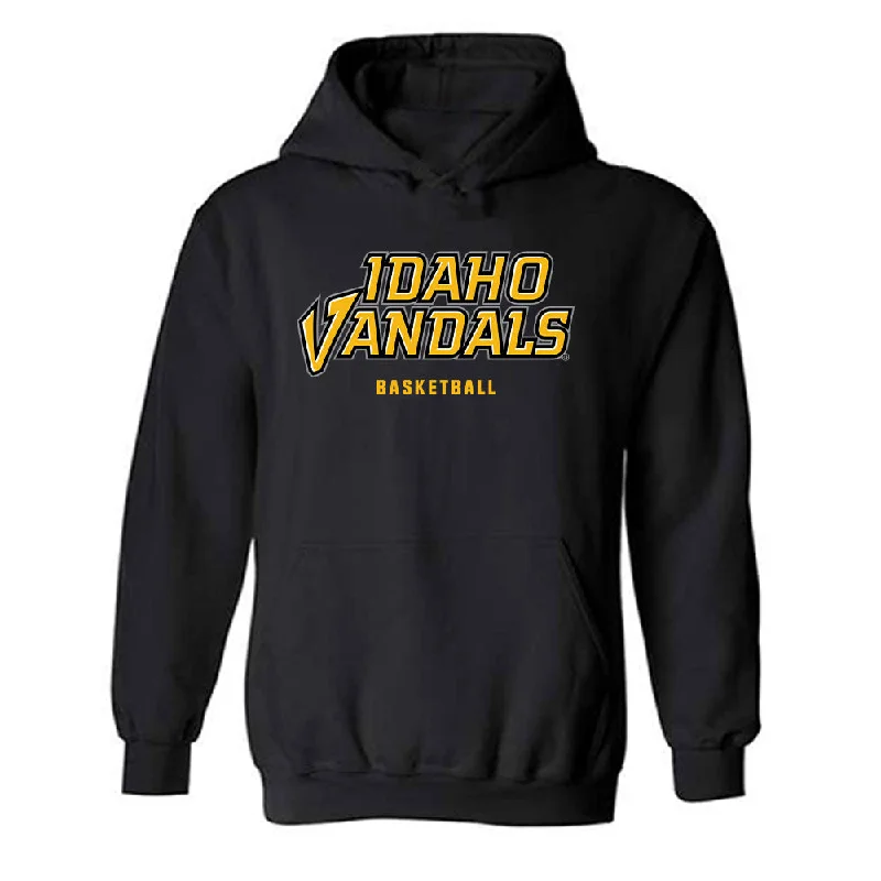 Idaho - NCAA Women's Basketball : Sarah Brans - Hooded Sweatshirt Hoodie with Hem Lace Feminine Delicate