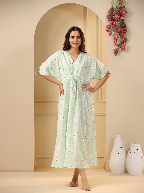Women Pure Cotton Night Dress Tunics Canvas sturdy