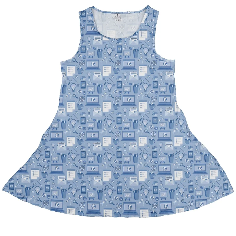 Computer Programmer Life Silver Blue Dress Tunics Favorite customer