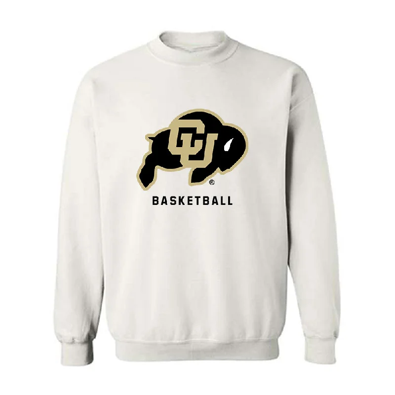 Colorado - NCAA Women's Basketball : Grace Oliver - Crewneck Sweatshirt Hoodie with Zipper Placket Modern Functional Colorado - NCAA Women's Basketball : Grace Oliver - Crewneck Sweatshirt Hoodie with Zipper Placket Modern Functional