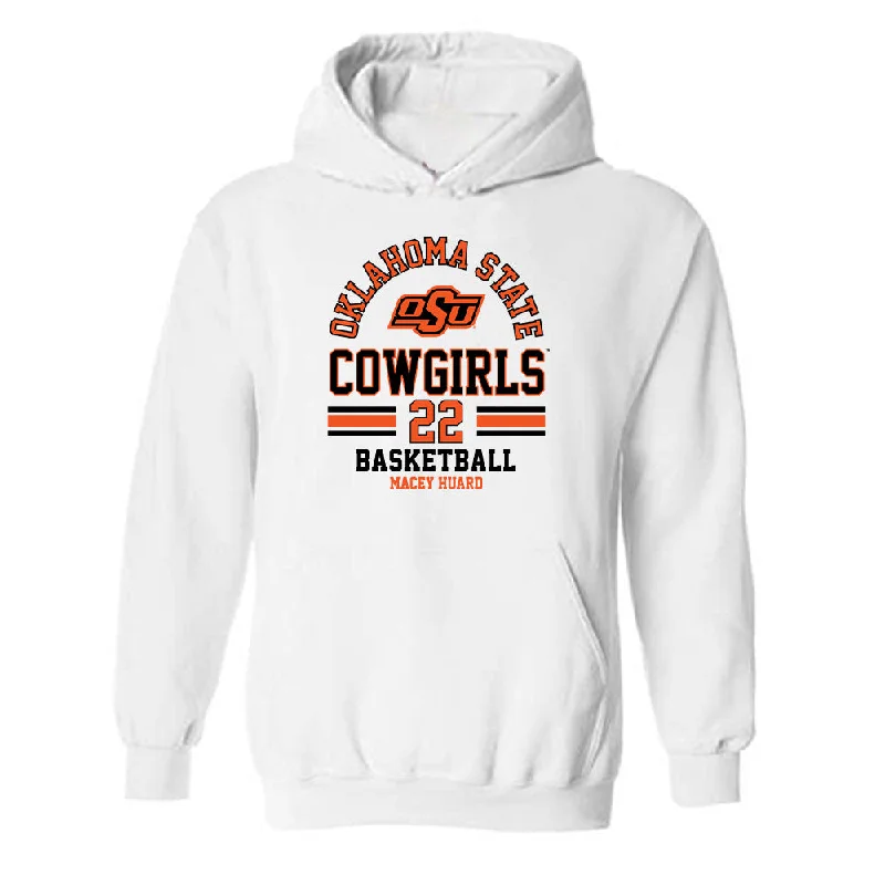 Oklahoma State - NCAA Women's Basketball : Macey Huard - Classic Fashion Shersey Hooded Sweatshirt Hoodie with Tie-Dye Psychedelic Retro