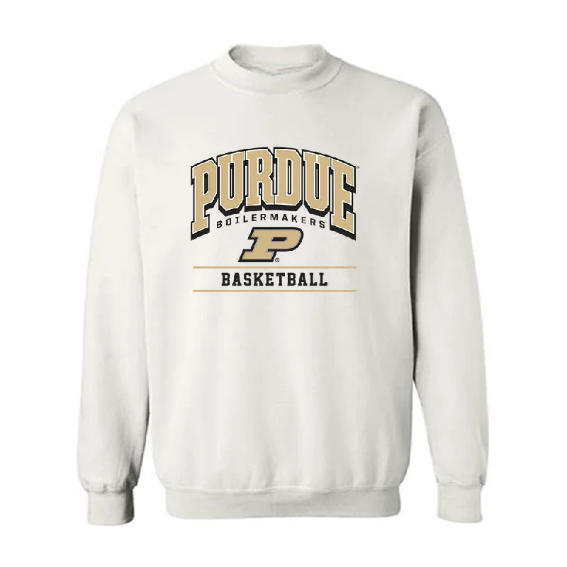 Purdue - NCAA Women's Basketball : Jayla Smith - Classic Shersey Crewneck Sweatshirt Hoodie with Snap Buttons Easy Quick
