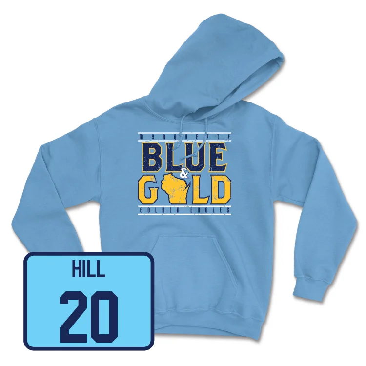 Championship Blue Women's Soccer State Hoodie - Marina Hill Hoodie with Typography Text Message